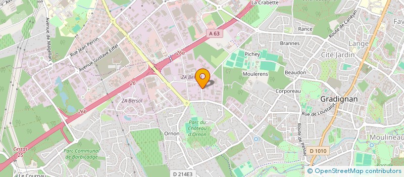 localisation de l'entreprise IMMOLAB à GRADIGNAN