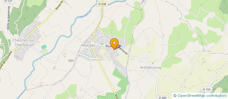 localisation de l'entreprise IMMOLAC  MARGES