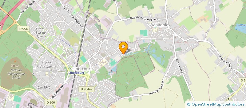 localisation de l'entreprise IMMOLAIRE - CHIRURGIE DENTAIRE  LIBERCOURT