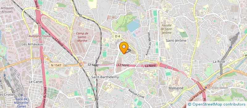 localisation de l'entreprise IMMOLAK à MARSEILLE
