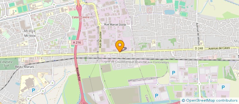 localisation de l'entreprise IMMOLAM  CALAIS