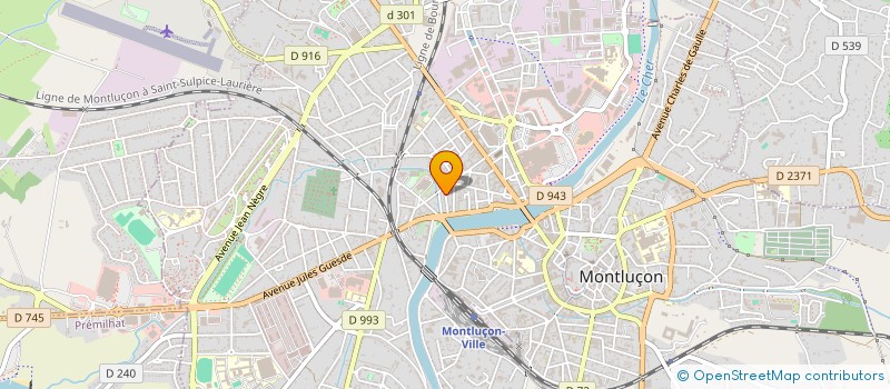 localisation de l'entreprise IMMOLAM  MONTLUCON