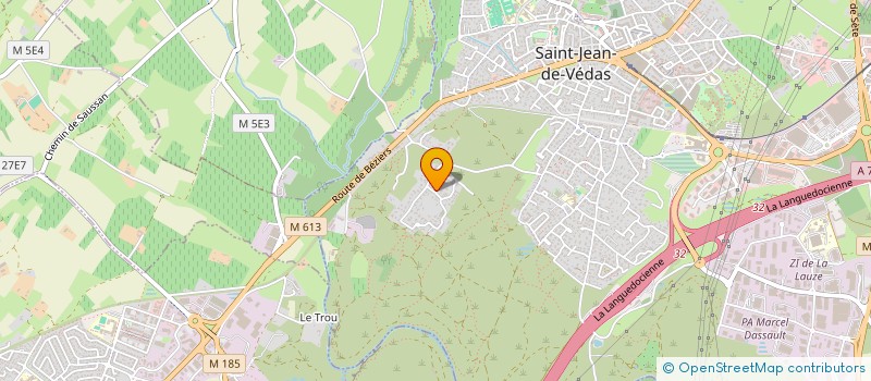 localisation de l'entreprise IMMOLAUSEG  SAINT-JEAN-DE-VEDAS