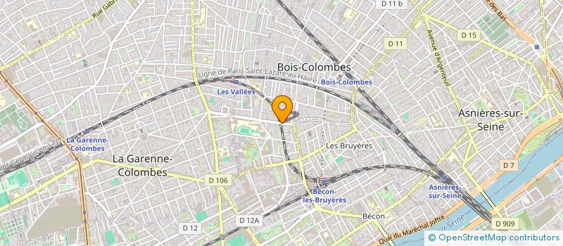 localisation de l'entreprise IMMOLED à BOIS-COLOMBES