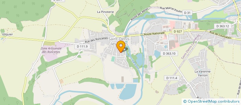 localisation de l'entreprise IMMOLEX à SAINT-DENIS-LANNERAY