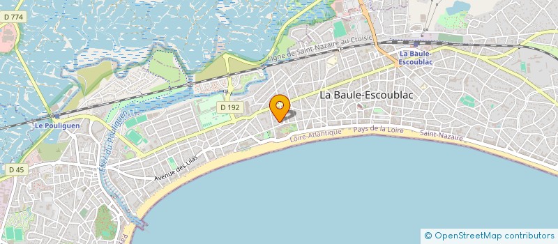 localisation de l'entreprise IMMOLIB à LA BAULE-ESCOUBLAC