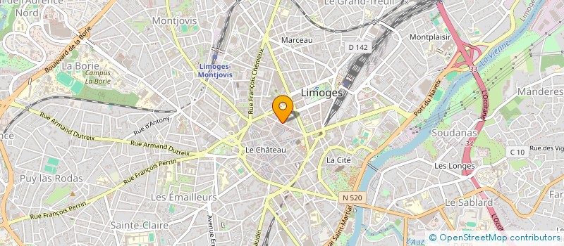localisation de l'entreprise IMMOLIMO à LIMOGES