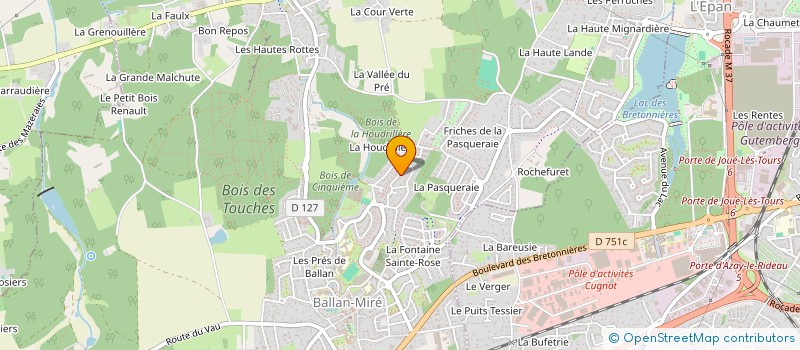 localisation de l'entreprise IMMOLLIVIER  BALLAN-MIRE