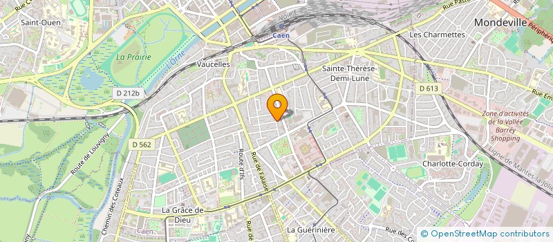 localisation de l'entreprise IMMOLOC à CAEN