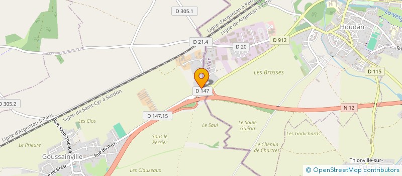 localisation de l'entreprise IMMOLOC à GOUSSAINVILLE