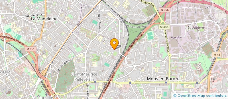 localisation de l'entreprise IMMOLOC BUTEZ à LILLE