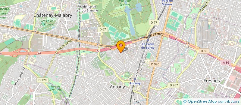 localisation de l'entreprise IMMOLOISE à ANTONY