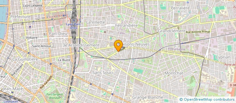 localisation de l'entreprise IMMOLOV'  LYON