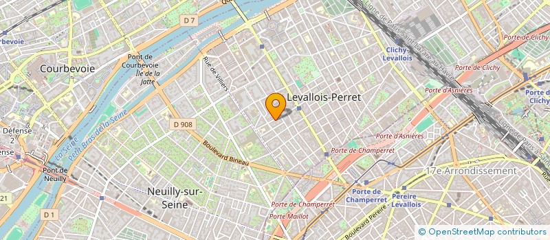 localisation de l'entreprise IMMOLUXE à LEVALLOIS-PERRET