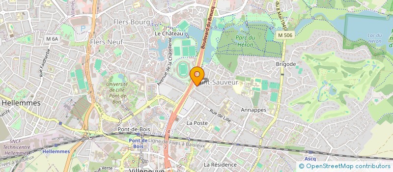 localisation de l'entreprise IMMOLUXE à VILLENEUVE-D'ASCQ