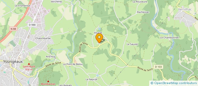 localisation de l'entreprise IMMOLYIA  YSSINGEAUX