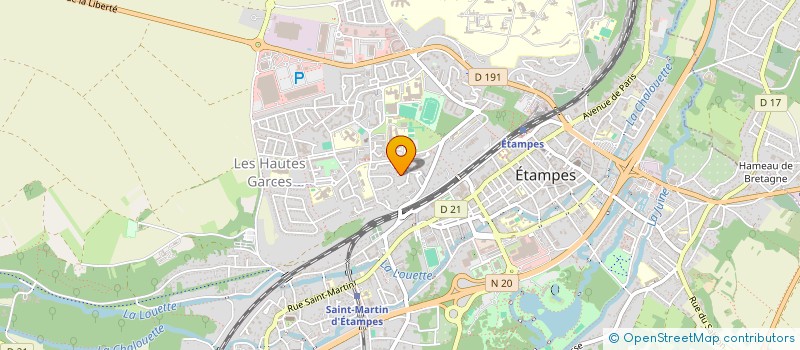 localisation de l'entreprise IMMOLYMPIA à ETAMPES