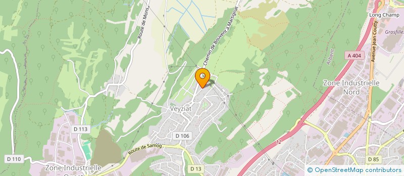 localisation de l'entreprise IMMOMA à OYONNAX