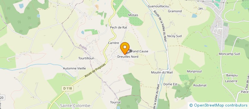 localisation de l'entreprise IMMOMADE  PUJOLS