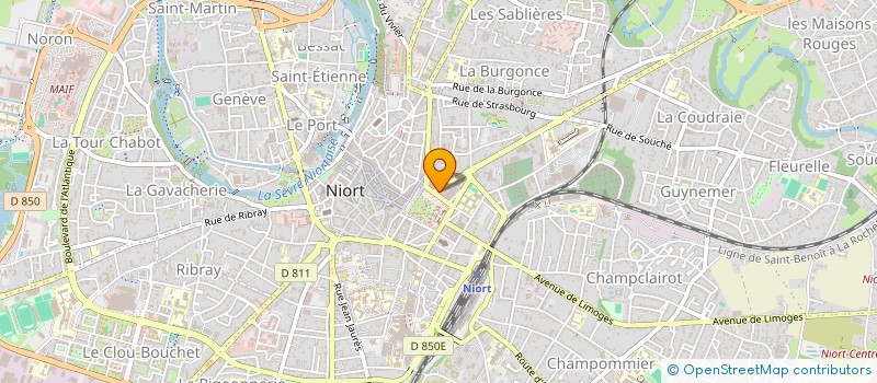 localisation de l'entreprise IMMOMED  NIORT