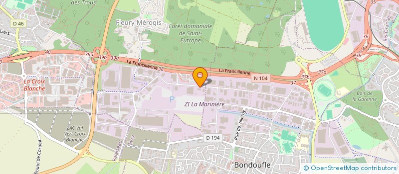 localisation de l'entreprise IMMOMED à FLEURY-MEROGIS
