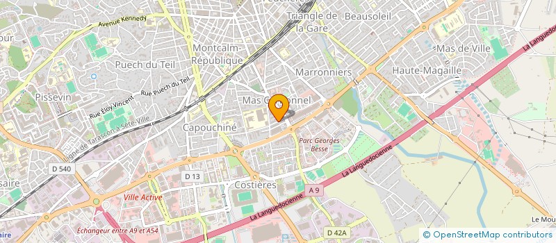 localisation de l'entreprise IMMOMED  NIMES