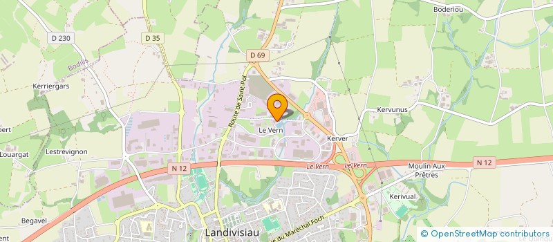 localisation de l'entreprise IMMOMETAL à LANDIVISIAU