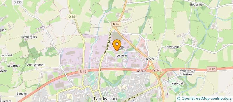 localisation de l'entreprise IMMOMETAL CONCEPT à LANDIVISIAU