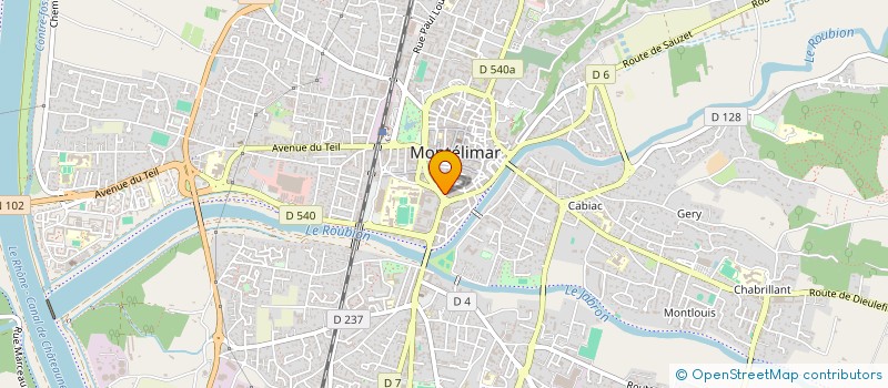 localisation de l'entreprise IMMONAUTE  MONTELIMAR