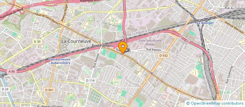 localisation de l'entreprise IMMONEVERS à LA COURNEUVE