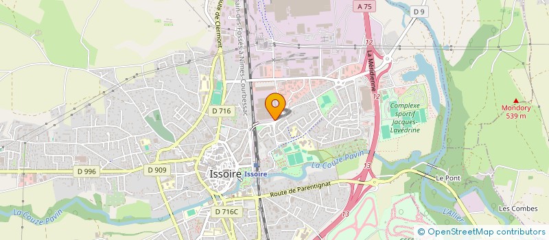 localisation de l'entreprise IMMONIO  ISSOIRE