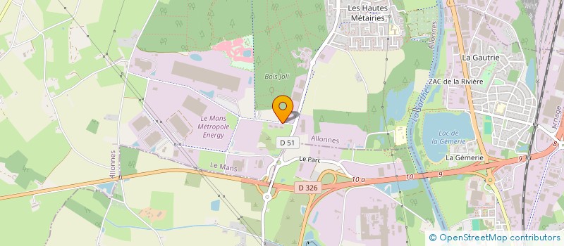 localisation de l'entreprise IMMONNE  ALLONNES