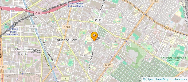 localisation de l'entreprise IMMONOVAC  AUBERVILLIERS