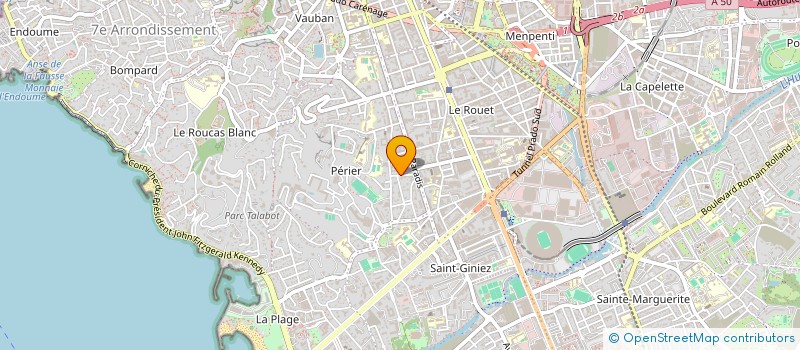 localisation de l'entreprise IMMOPARC à MARSEILLE