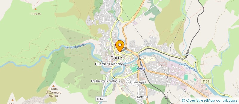 localisation de l'entreprise IMMOPART à CORTE