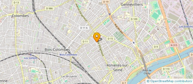 localisation de l'entreprise IMMOPARTNERS à ASNIERES-SUR-SEINE