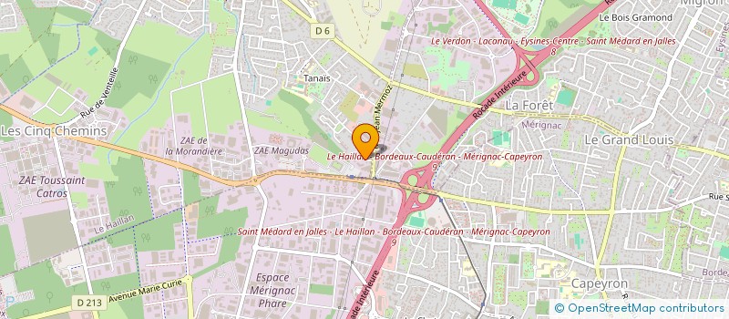 localisation de l'entreprise IMMOPATH  LE HAILLAN