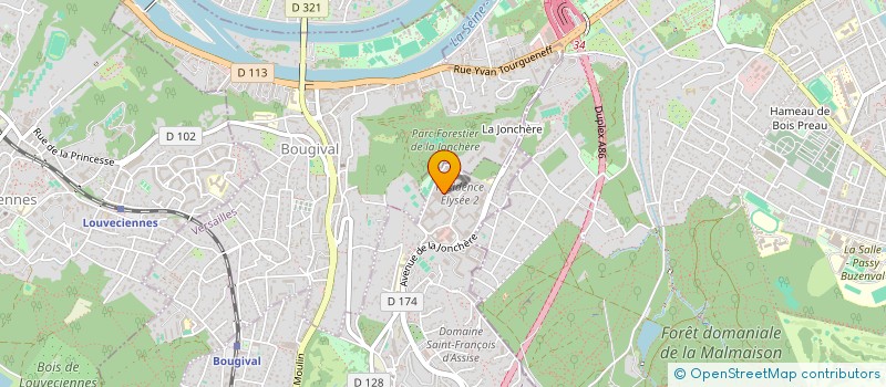 localisation de l'entreprise IMMOPERF  LA CELLE-SAINT-CLOUD