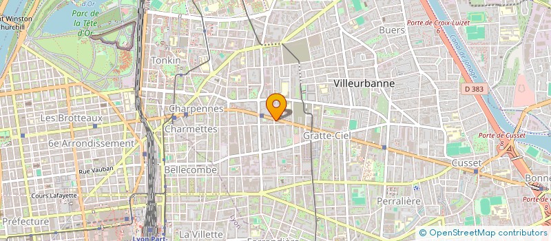 localisation de l'entreprise IMMOPHARE à VILLEURBANNE