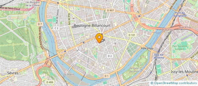 localisation de l'entreprise IMMOPHENIX à BOULOGNE-BILLANCOURT