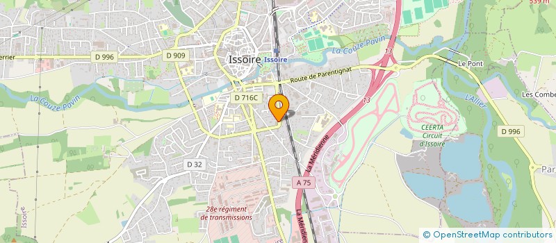 localisation de l'entreprise IMMOPHTA  ISSOIRE