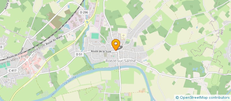 localisation de l'entreprise IMMOPLAN  ROEZE-SUR-SARTHE