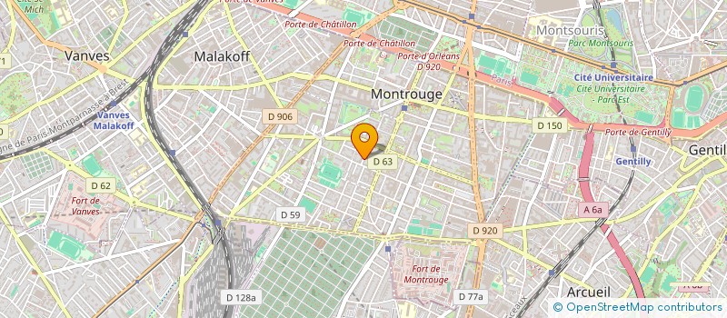 localisation de l'entreprise IMMOPOTAM  MONTROUGE