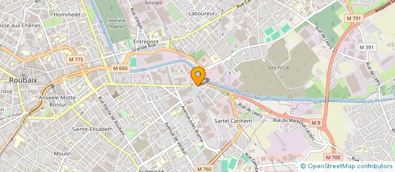 localisation de l'entreprise IMMOPREST  ROUBAIX