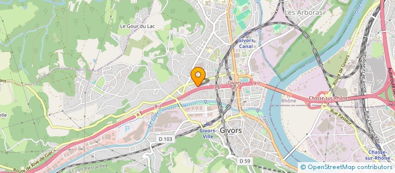 localisation de l'entreprise IMMOPRESTIGE  GIVORS