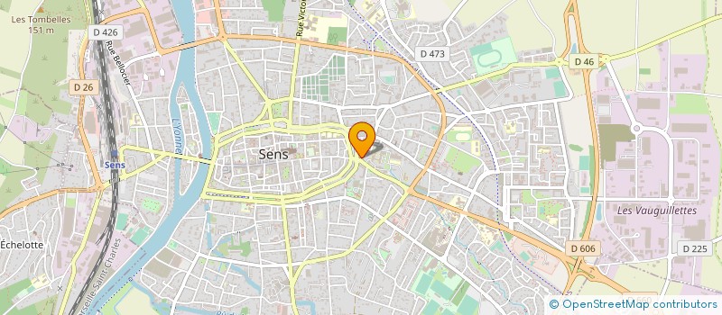 localisation de l'entreprise IMMOPRIVE à SENS