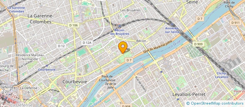 localisation de l'entreprise IMMOPRO 2 à COURBEVOIE