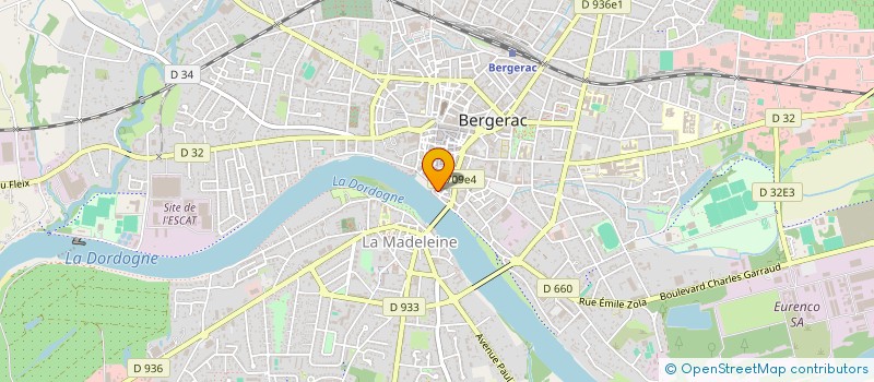 localisation de l'entreprise IMMOPRO à BERGERAC