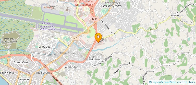 localisation de l'entreprise IMMOPRO à LES ABYMES