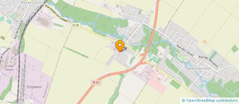 localisation de l'entreprise IMMOPRO 51  ISLES-SUR-SUIPPE